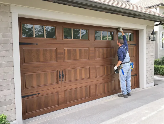 Custom garage door showcase by Central Falls Garage Door Repair in Central Falls