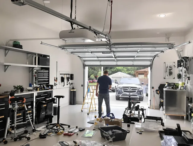 Garage door opener installation by Central Falls Garage Door Repair in Central Falls