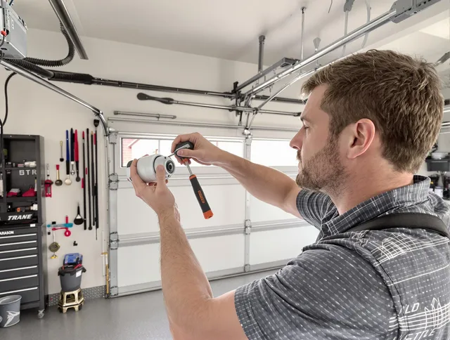 Garage door opener repair service by Central Falls Garage Door Repair in Central Falls
