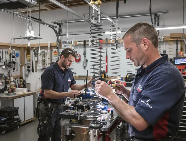 Garage door spring repair service by Central Falls Garage Door Repair in Central Falls